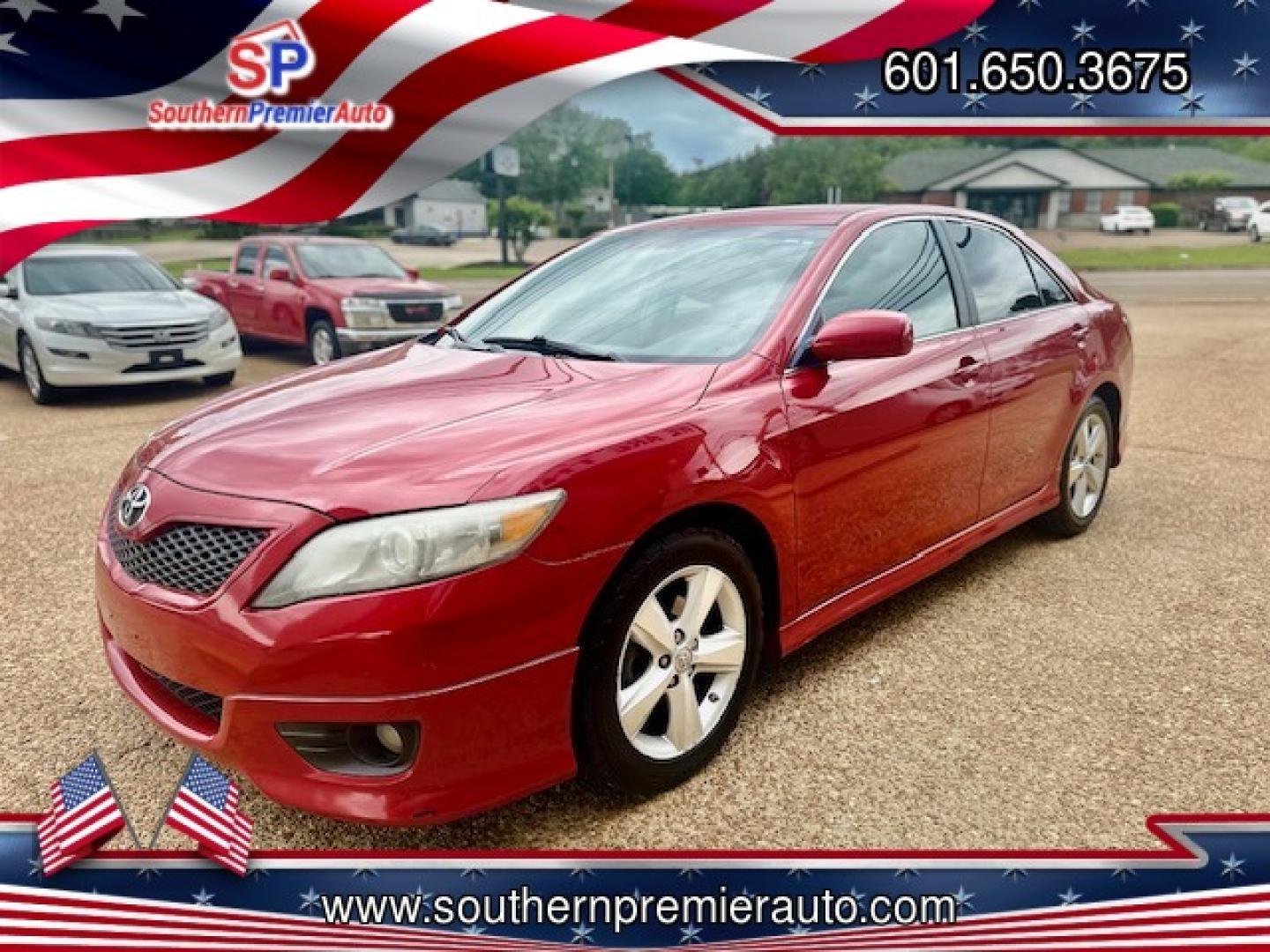 2010 RED TOYOTA CAMRY BASE; SE; LE; (4T1BF3EK7AU) , located at 922 W. Beacon St., Philadelphia, MS, 39350, (601) 650-3675, 32.770447, -89.127151 - Photo#1